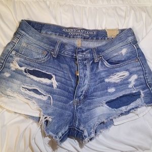 Vintage Style Denim Jean Shorts